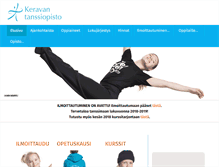 Tablet Screenshot of keravantanssiopisto.fi