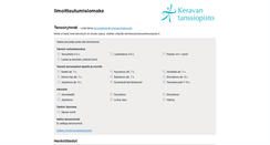 Desktop Screenshot of ilmo.keravantanssiopisto.fi